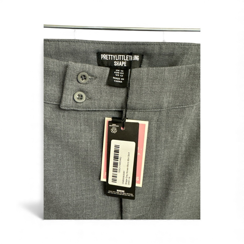 PrettyLittleThing Gray Mini Skirt - Picture 5 of 8
